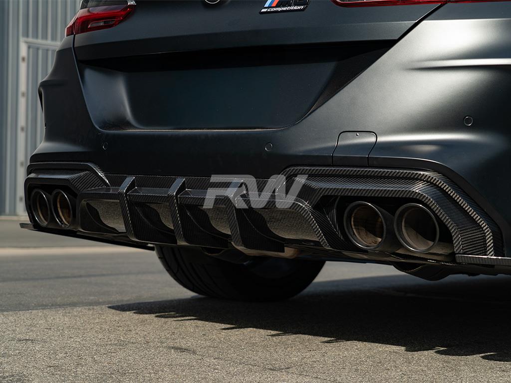 RW Carbon BMW F91 F92 F93 M8 SQ Style Carbon Fiber Diffuser-Exterior-Silicon Valley Bimmer