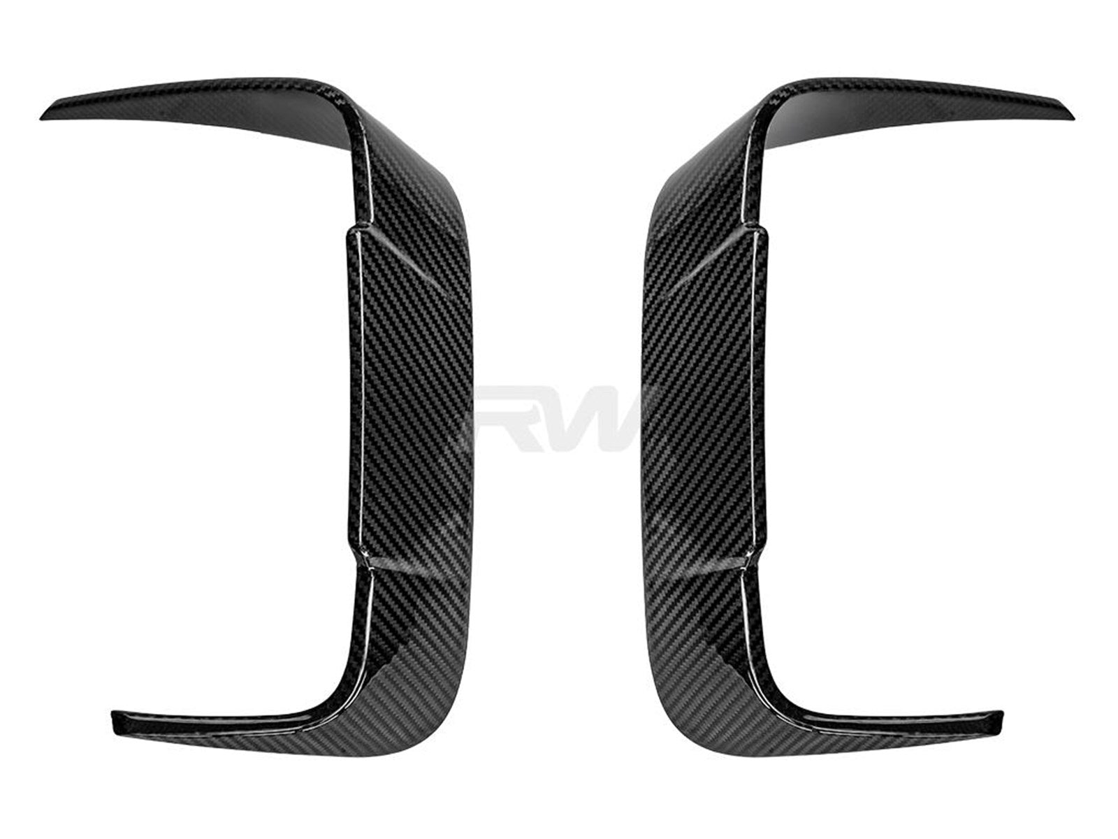 RW Carbon BMW F91/F92 M8 Carbon Fiber Rear Bumper Trims-Exterior-Silicon Valley Bimmer