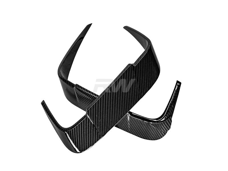RW Carbon BMW F91/F92 M8 Carbon Fiber Rear Bumper Trims-Exterior-Silicon Valley Bimmer