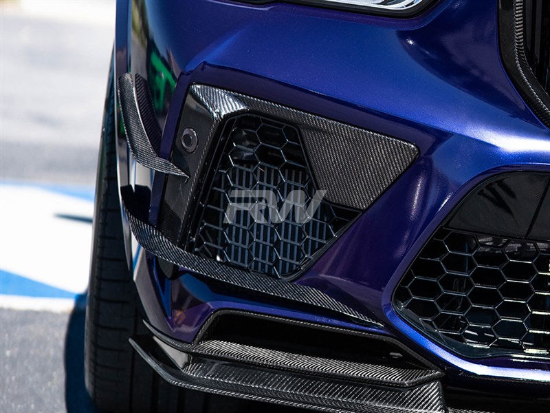 RW Carbon BMW F95 X5M Carbon Fiber Canards-Exterior-Silicon Valley Bimmer