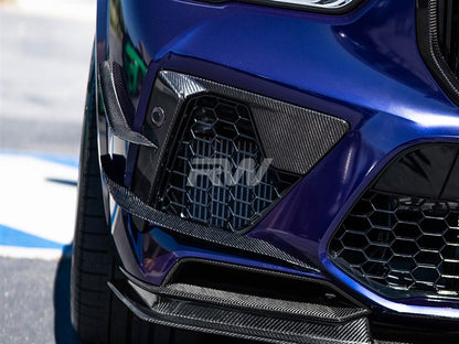 RW Carbon BMW F95 X5M Carbon Fiber Canards-Exterior-Silicon Valley Bimmer