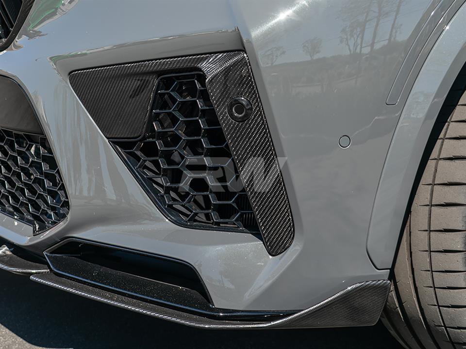 RW Carbon BMW F95 X5M Carbon Fiber Front Air Duct Trims-Exterior-Silicon Valley Bimmer