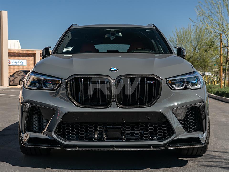 RW Carbon BMW F95 X5M Carbon Fiber Front Air Duct Trims-Exterior-Silicon Valley Bimmer