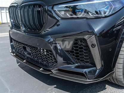 RW Carbon BMW F95 X5M Carbon Fiber Front Air Duct Trims-Exterior-Silicon Valley Bimmer