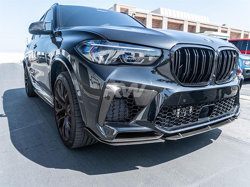 RW Carbon BMW F95 X5M Carbon Fiber Front Air Duct Trims-Exterior-Silicon Valley Bimmer