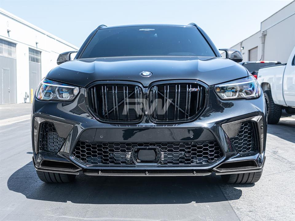 RW Carbon BMW F95 X5M Carbon Fiber Front Air Duct Trims-Exterior-Silicon Valley Bimmer