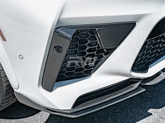 RW Carbon BMW F95 X5M Carbon Fiber Front Air Duct Trims-Exterior-Silicon Valley Bimmer