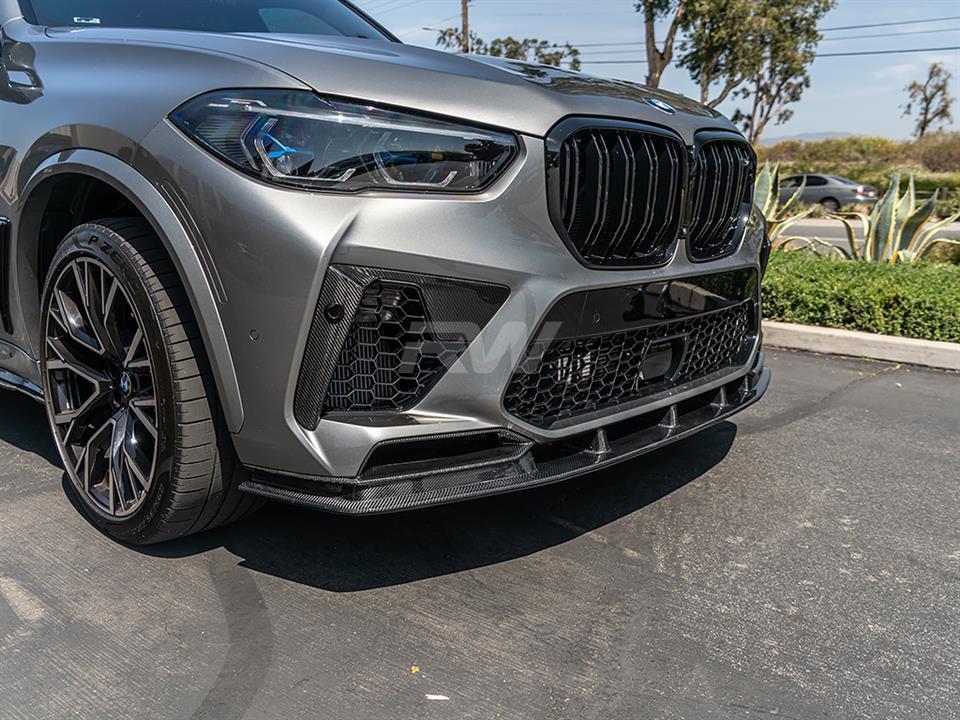 RW Carbon BMW F95 X5M Carbon Fiber Front Air Duct Trims-Exterior-Silicon Valley Bimmer