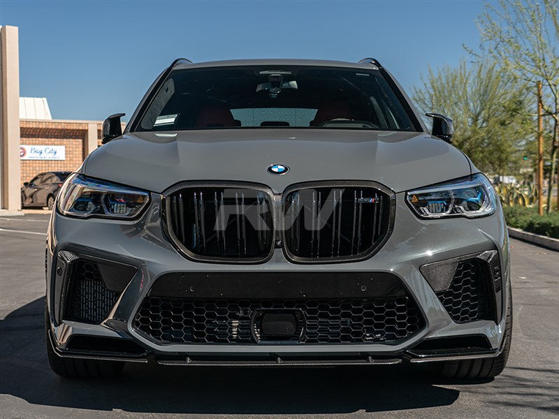 RW Carbon BMW F95 X5M Carbon Fiber Front Air Duct Trims-Exterior-Silicon Valley Bimmer