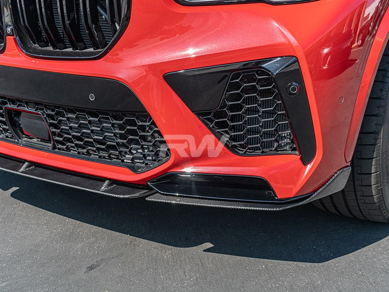 RW Carbon BMW F95 X5M Carbon Fiber Front Lip Spoiler-Exterior-Silicon Valley Bimmer