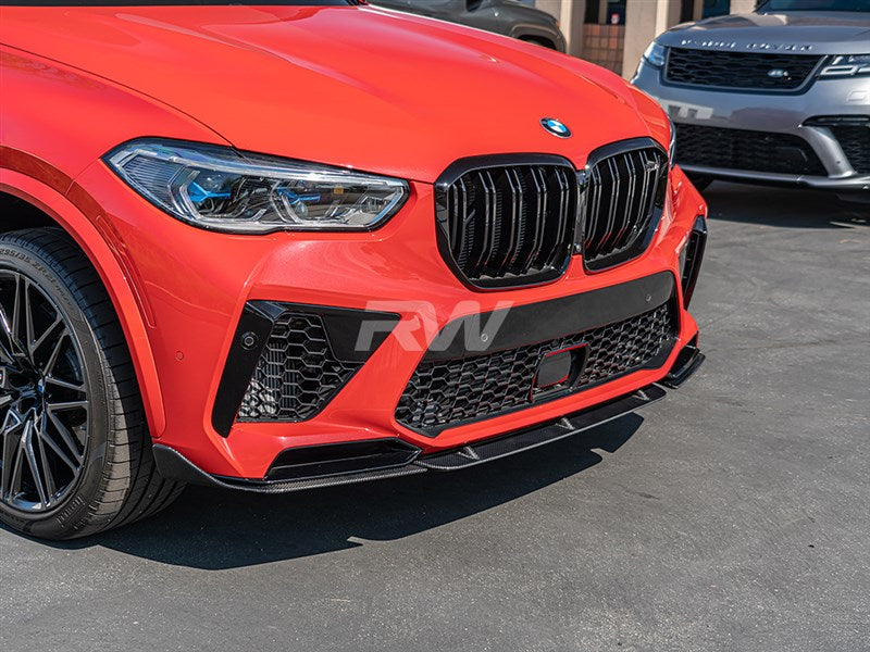 RW Carbon BMW F95 X5M Carbon Fiber Front Lip Spoiler-Exterior-Silicon Valley Bimmer