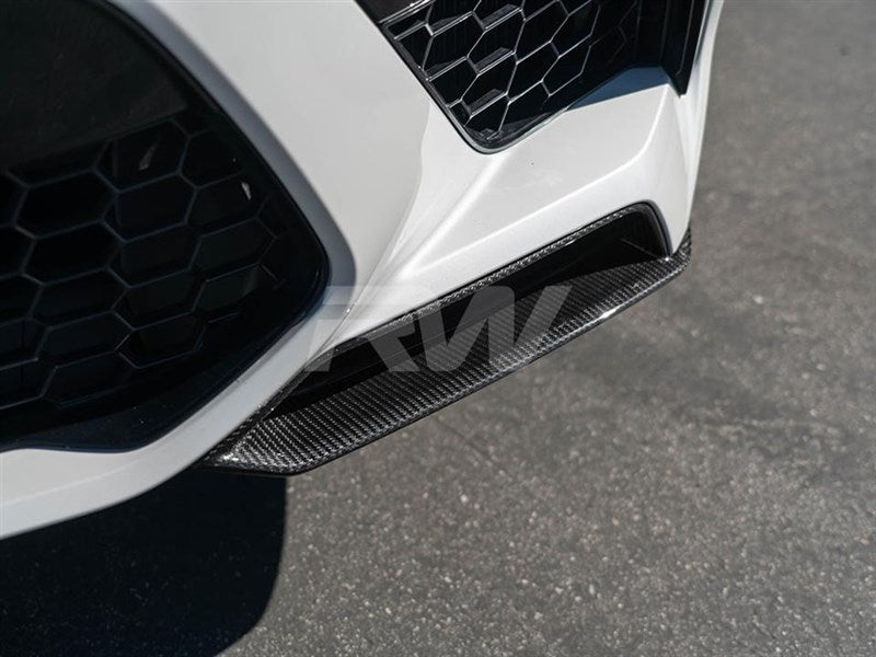 RW Carbon BMW F95 X5M Carbon Fiber Front Splitters-Exterior-Silicon Valley Bimmer