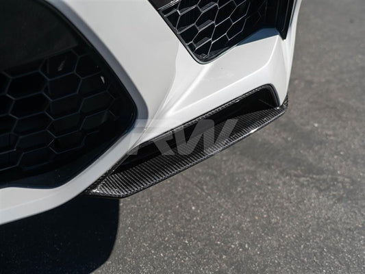 RW Carbon BMW F95 X5M Carbon Fiber Front Splitters-Exterior-Silicon Valley Bimmer