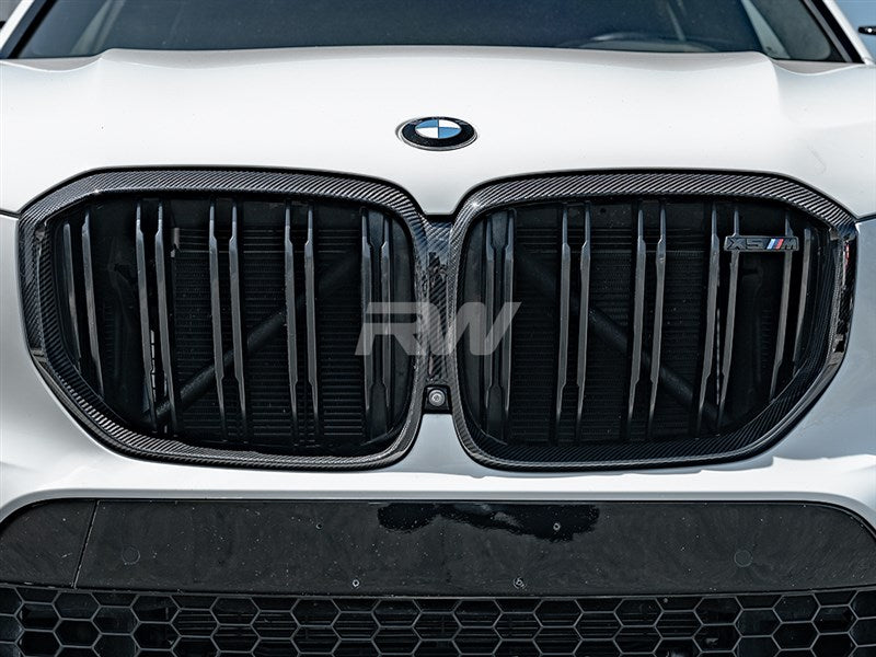 RW Carbon BMW F95 X5M Carbon Fiber Grille Surround-Exterior-Silicon Valley Bimmer