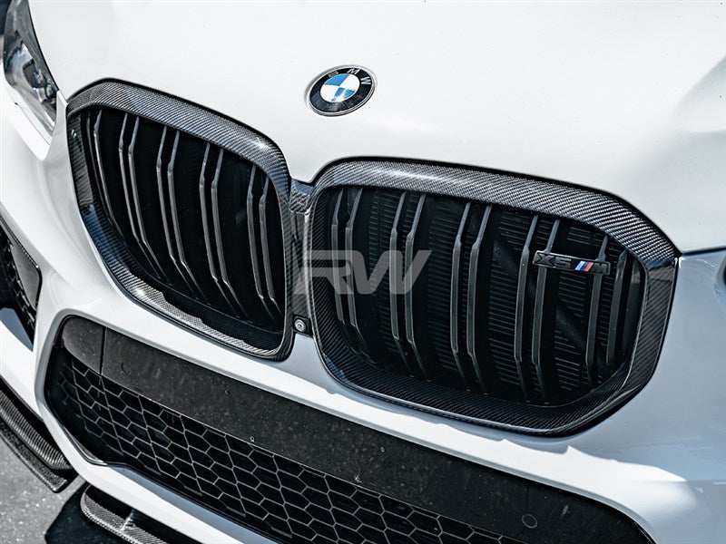 RW Carbon BMW F95 X5M Carbon Fiber Grille Surround-Exterior-Silicon Valley Bimmer
