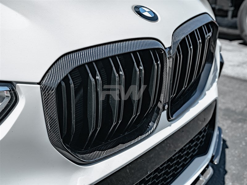 RW Carbon BMW F95 X5M Carbon Fiber Grille Surround-Exterior-Silicon Valley Bimmer