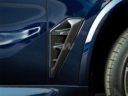 RW Carbon BMW F95 X5M Carbon Fiber Side Vent Covers-Exterior-Silicon Valley Bimmer