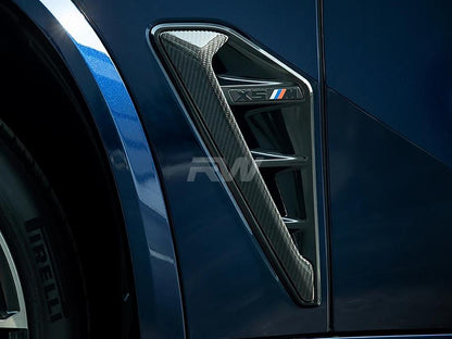 RW Carbon BMW F95 X5M Carbon Fiber Side Vent Covers-Exterior-Silicon Valley Bimmer