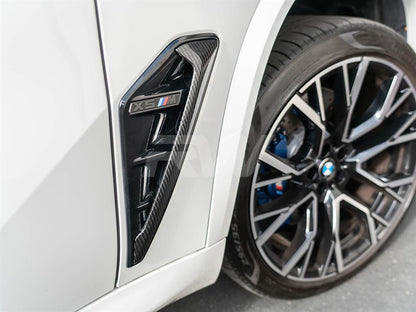 RW Carbon BMW F95 X5M Carbon Fiber Side Vent Covers-Exterior-Silicon Valley Bimmer