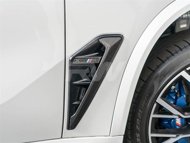 RW Carbon BMW F95 X5M Carbon Fiber Side Vent Covers-Exterior-Silicon Valley Bimmer