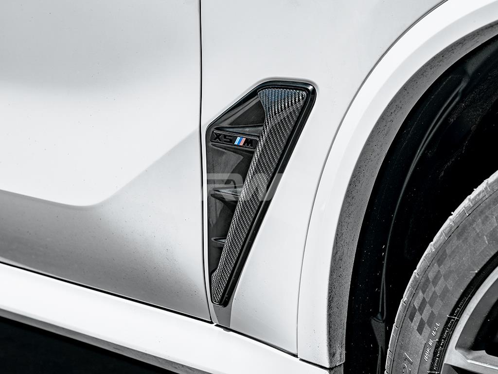 RW Carbon BMW F95 X5M Carbon Fiber Side Vent Covers-Exterior-Silicon Valley Bimmer