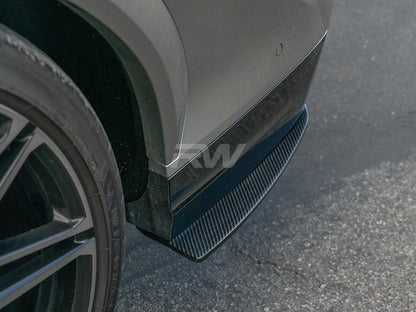 RW Carbon BMW F95 X5M F96 X6M Carbon Fiber Rear Splitters-Exterior-Silicon Valley Bimmer