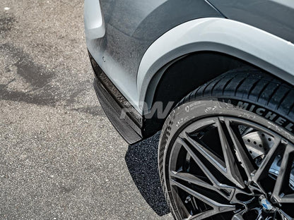 RW Carbon BMW F95 X5M F96 X6M Carbon Fiber Rear Splitters-Exterior-Silicon Valley Bimmer