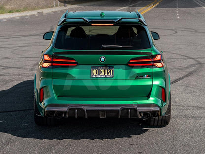 RW Carbon BMW F95 X5M F96 X6M Carbon Fiber Rear Splitters-Exterior-Silicon Valley Bimmer