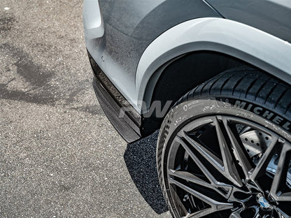 RW Carbon BMW F95 X5M F96 X6M Carbon Fiber Rear Splitters-Exterior-Silicon Valley Bimmer