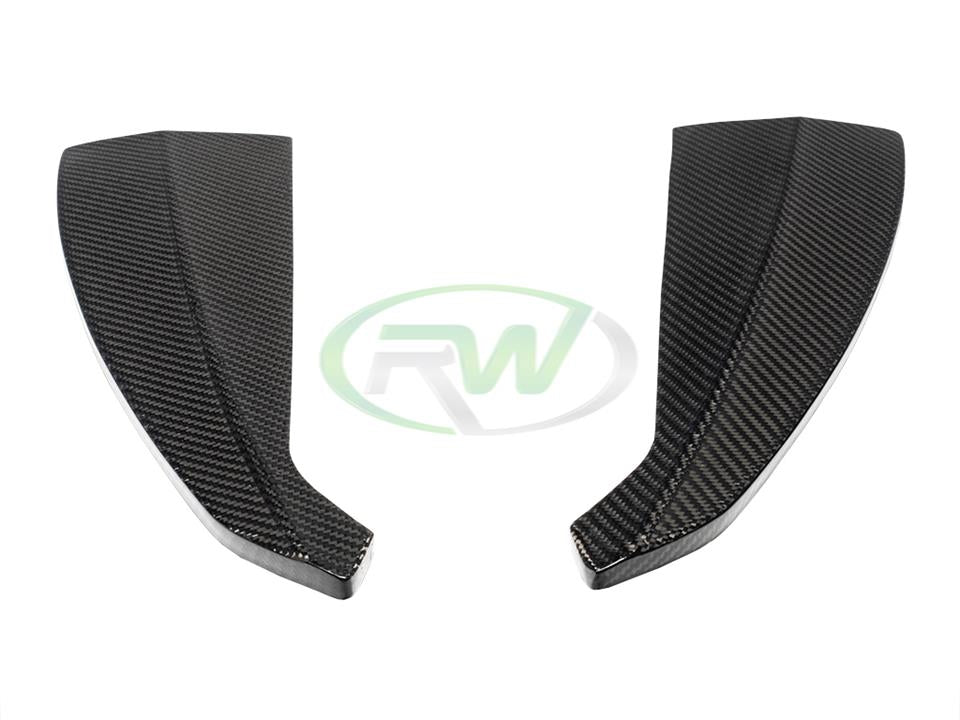RW Carbon BMW F95 X5M F96 X6M Carbon Fiber Rear Splitters-Exterior-Silicon Valley Bimmer