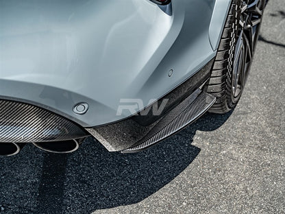RW Carbon BMW F95 X5M F96 X6M Carbon Fiber Rear Splitters-Exterior-Silicon Valley Bimmer