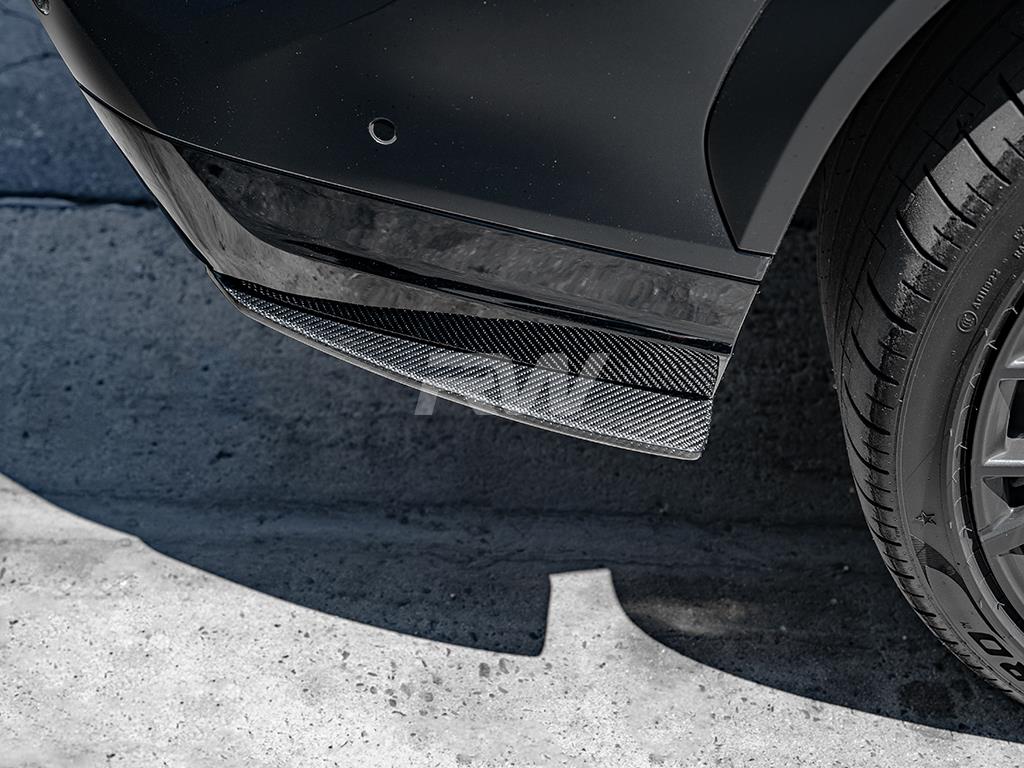 RW Carbon BMW F95 X5M F96 X6M Carbon Fiber Rear Splitters-Exterior-Silicon Valley Bimmer