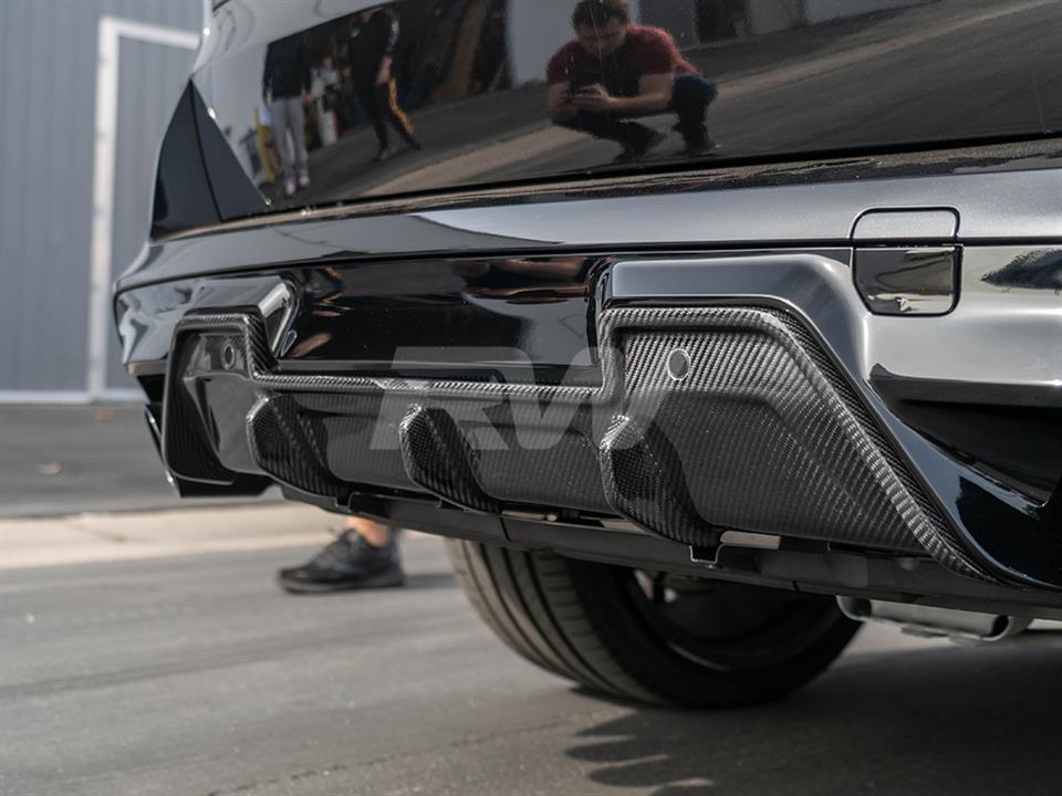 RW Carbon BMW F95 X5M F96 X6M DTM Carbon Fiber Diffuser-Exterior-Silicon Valley Bimmer