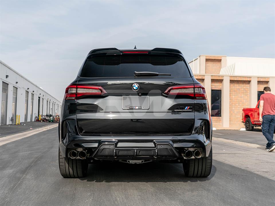 RW Carbon BMW F95 X5M F96 X6M DTM Carbon Fiber Diffuser-Exterior-Silicon Valley Bimmer