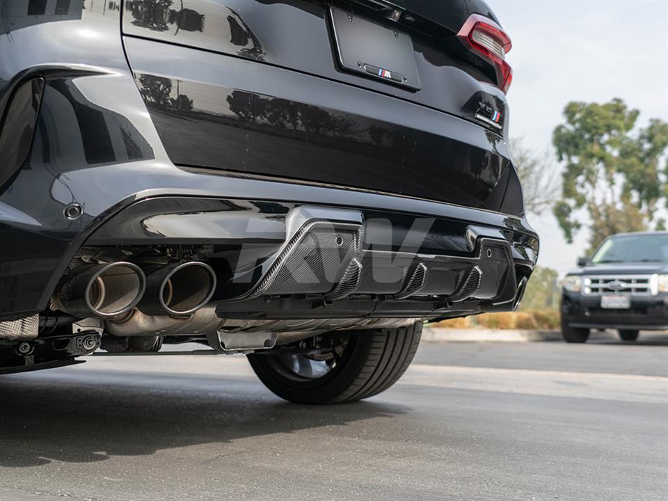 RW Carbon BMW F95 X5M F96 X6M DTM Carbon Fiber Diffuser-Exterior-Silicon Valley Bimmer