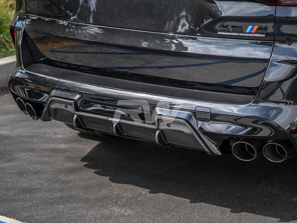 RW Carbon BMW F95 X5M F96 X6M DTM Carbon Fiber Diffuser-Exterior-Silicon Valley Bimmer
