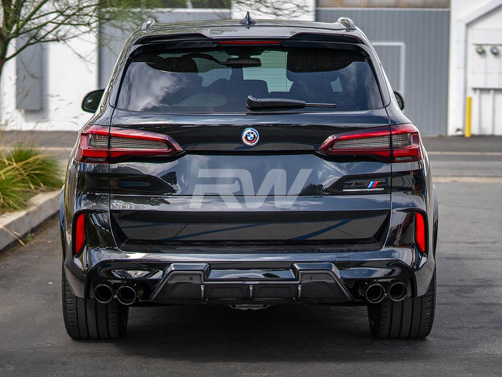 RW Carbon BMW F95 X5M F96 X6M DTM Carbon Fiber Diffuser-Exterior-Silicon Valley Bimmer