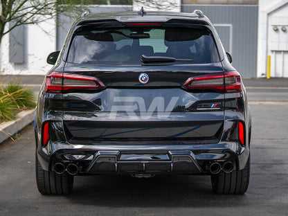 RW Carbon BMW F95 X5M F96 X6M DTM Carbon Fiber Diffuser-Exterior-Silicon Valley Bimmer