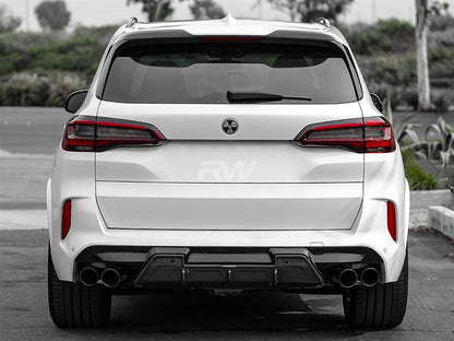 RW Carbon BMW F95 X5M F96 X6M DTM Carbon Fiber Diffuser-Exterior-Silicon Valley Bimmer