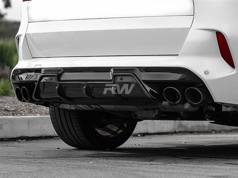 RW Carbon BMW F95 X5M F96 X6M DTM Carbon Fiber Diffuser-Exterior-Silicon Valley Bimmer