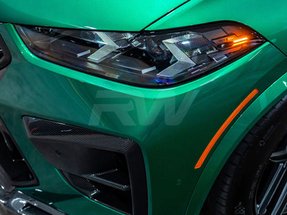 RW Carbon BMW F95 X5M F96 X6M LCI CF Front Replacement Trims-Exterior-Silicon Valley Bimmer