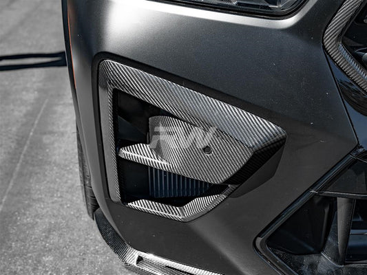 RW Carbon BMW F95 X5M F96 X6M LCI CF Front Replacement Trims-Exterior-Silicon Valley Bimmer
