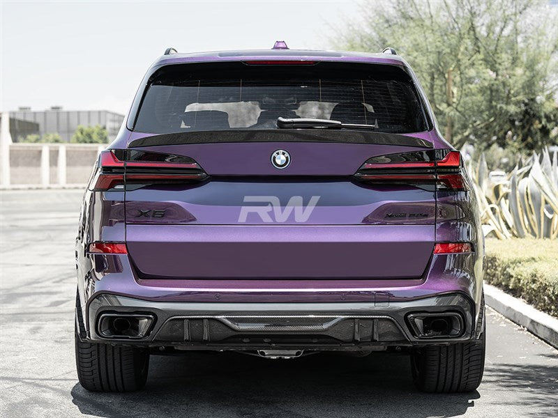 RW Carbon BMW F95 X5M G05 X5 RWS Carbon Fiber Mid Spoiler-Exterior-Silicon Valley Bimmer