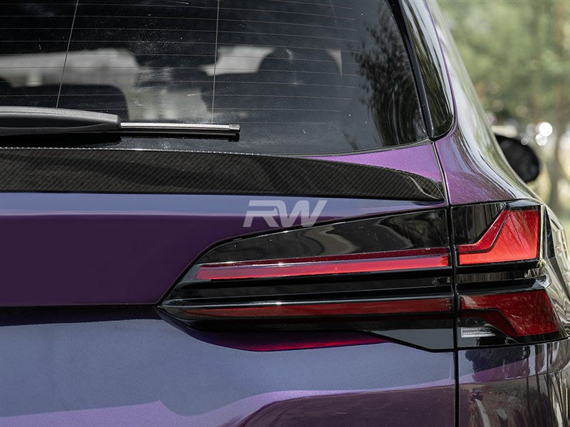 RW Carbon BMW F95 X5M G05 X5 RWS Carbon Fiber Mid Spoiler-Exterior-Silicon Valley Bimmer