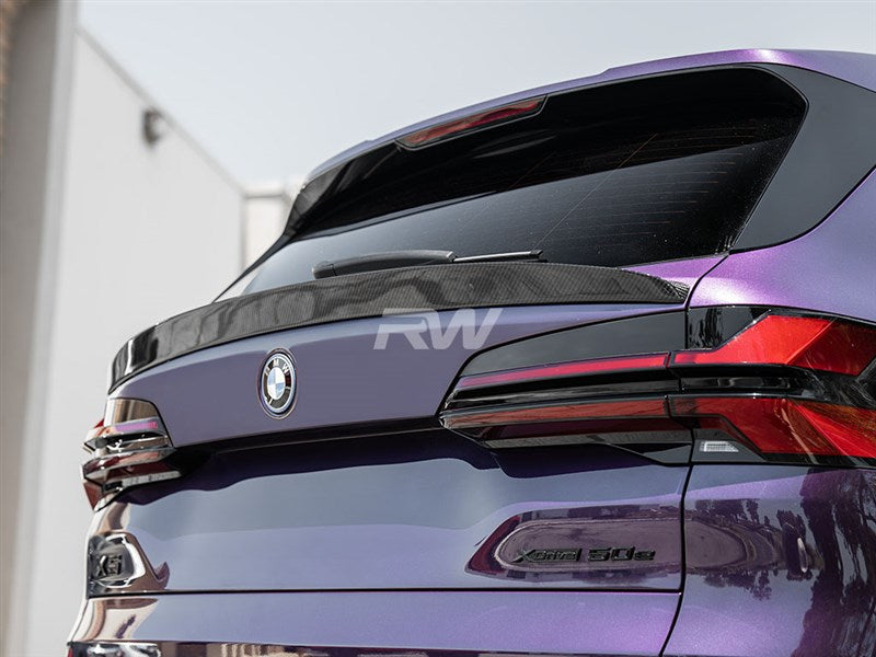 RW Carbon BMW F95 X5M G05 X5 RWS Carbon Fiber Mid Spoiler-Exterior-Silicon Valley Bimmer