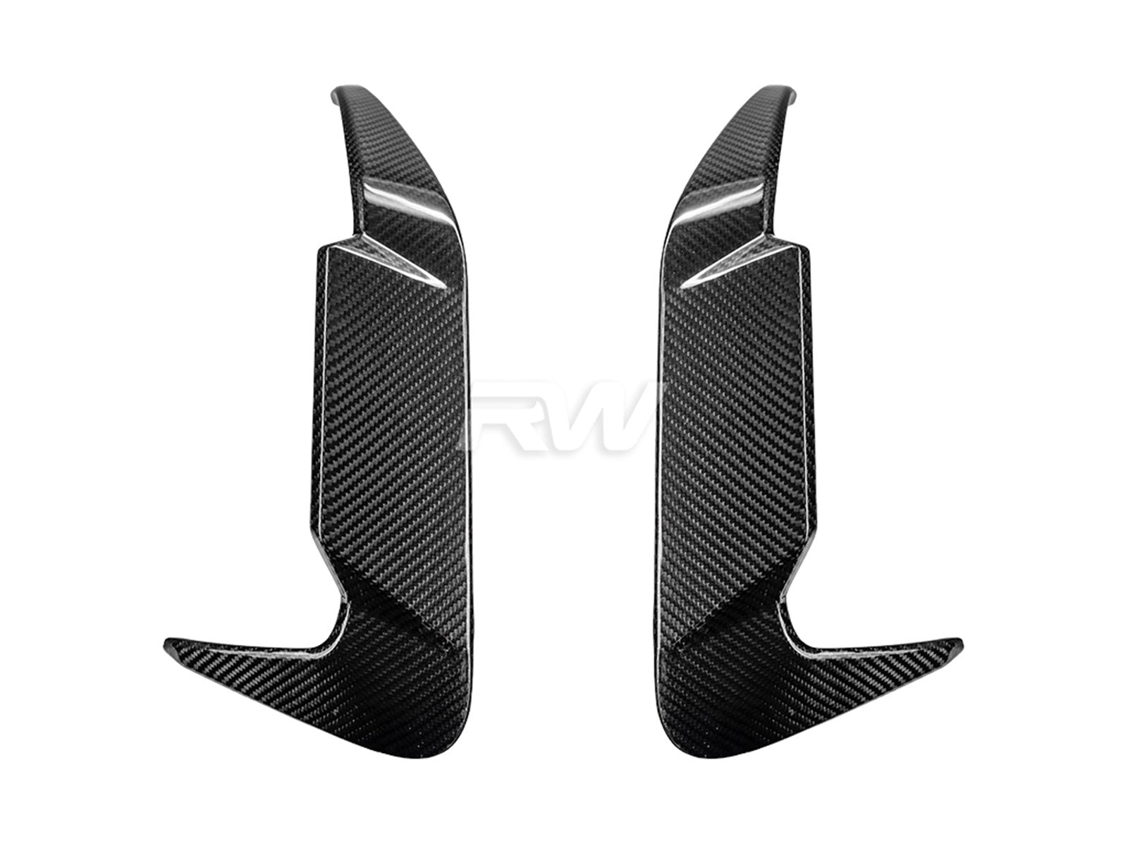 RW Carbon BMW F95 X5M LCI Carbon Fiber Rear Bumper Trims-Exterior-Silicon Valley Bimmer