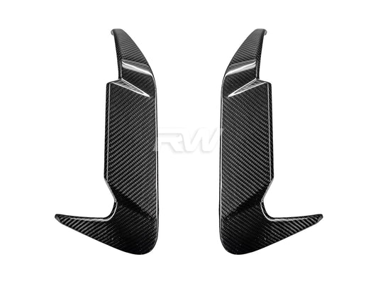 RW Carbon BMW F95 X5M LCI Carbon Fiber Rear Bumper Trims-Exterior-Silicon Valley Bimmer