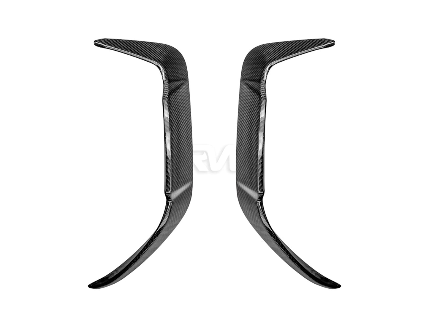 RW Carbon BMW F95 X5M LCI Carbon Fiber Rear Bumper Trims-Exterior-Silicon Valley Bimmer