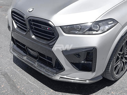 RW Carbon BMW F95 X5M LCI RWS Carbon Fiber Front Lip-Exterior-Silicon Valley Bimmer