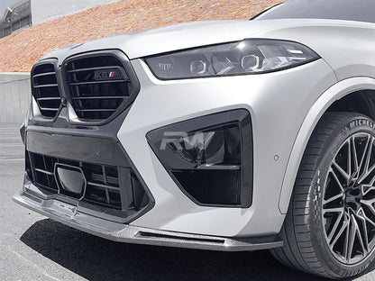 RW Carbon BMW F95 X5M LCI RWS Carbon Fiber Front Lip-Exterior-Silicon Valley Bimmer